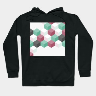 Hexagon grid vector Hoodie